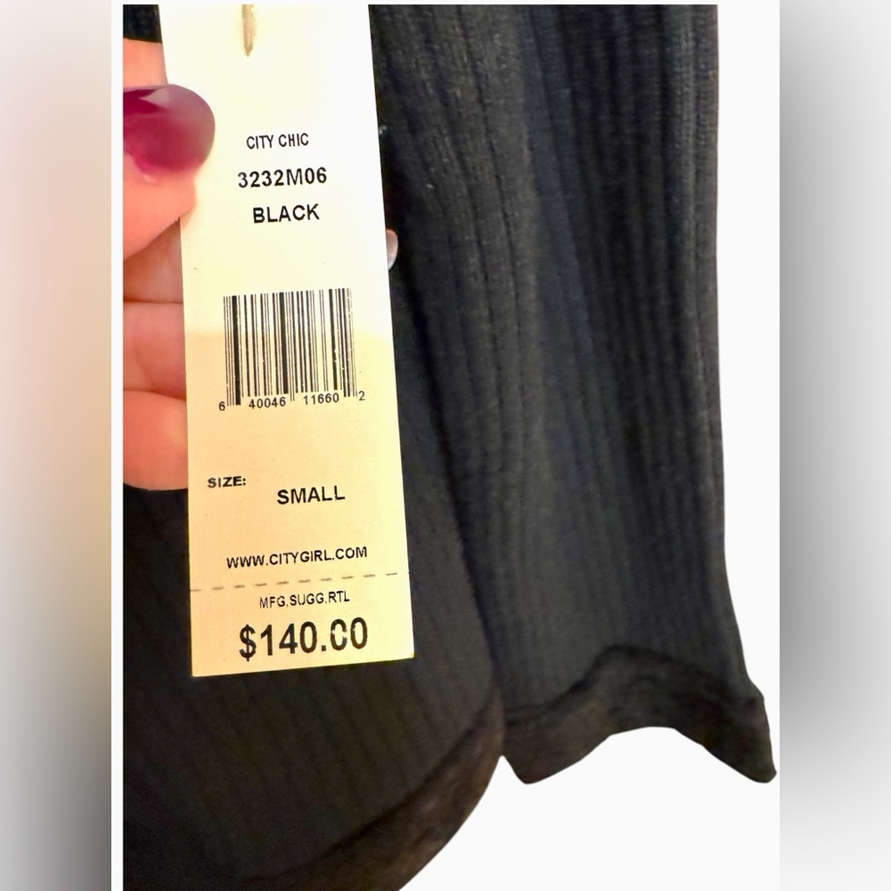 🆕NWT CITY GIRL CITY CHIC OPEN CARDIGAN WITH faux FUR TRIM AND VELVET RIBBON - Picture 5 of 6